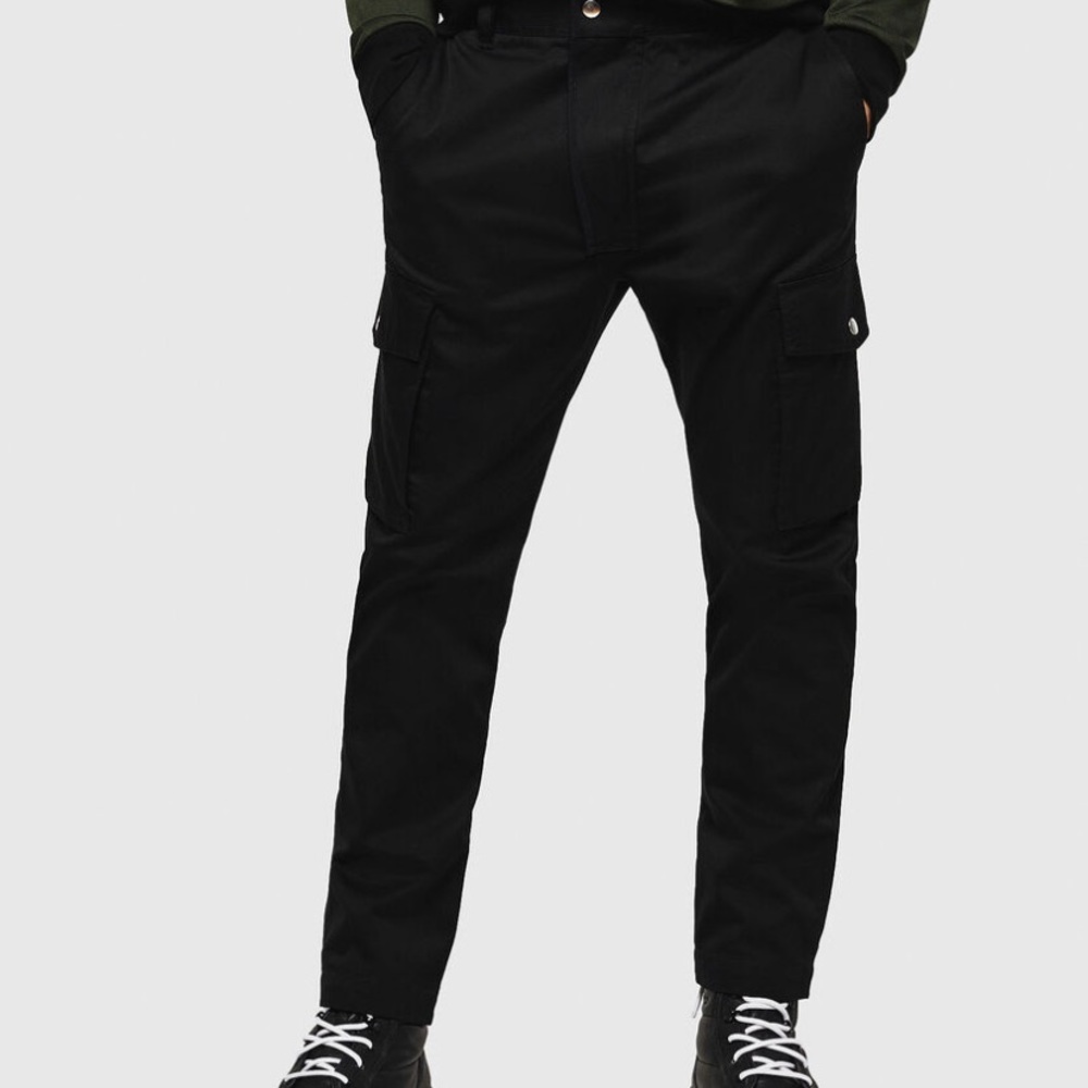 Diesel MENS P-JARED-CARGO cargo pants in black